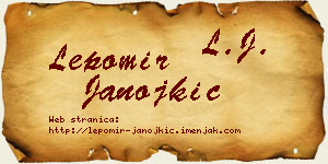 Lepomir Janojkić vizit kartica